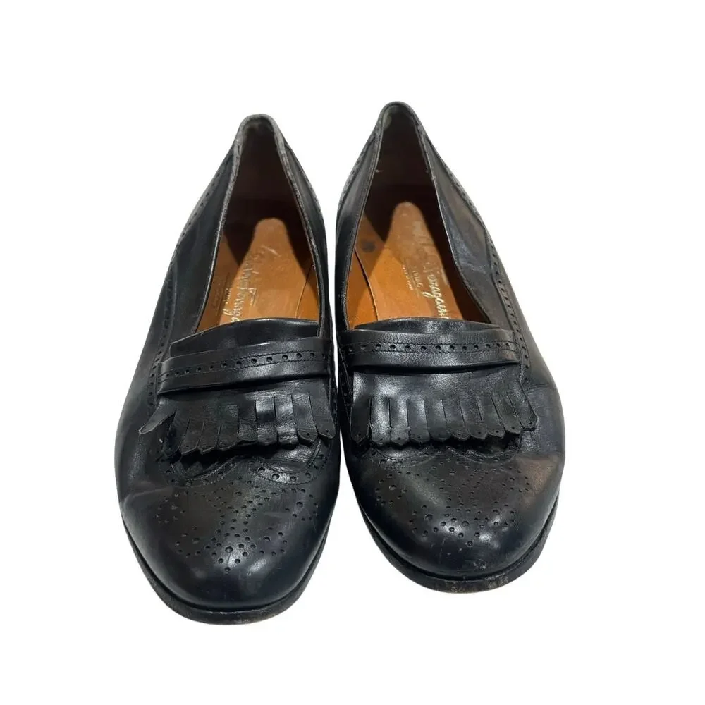 Salvatore Ferragamo Men's Black Loafers size 10.5